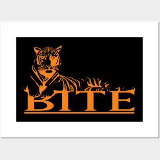 Tiger Bite - Tsov Tom - Orange Posters and Art